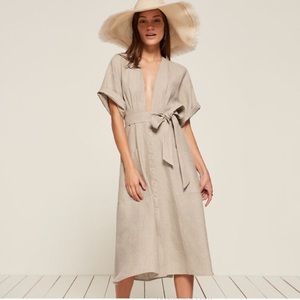 Reformation Geneva Linen Dress